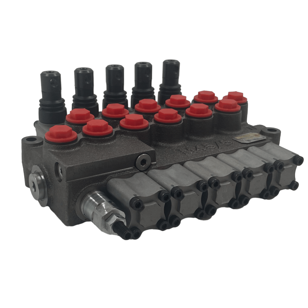 Open Center 5-Spool Hydraulic Control Valve Hydrocontrol HC-M45/5-IR301-(150) W002H002F001*5- AG02