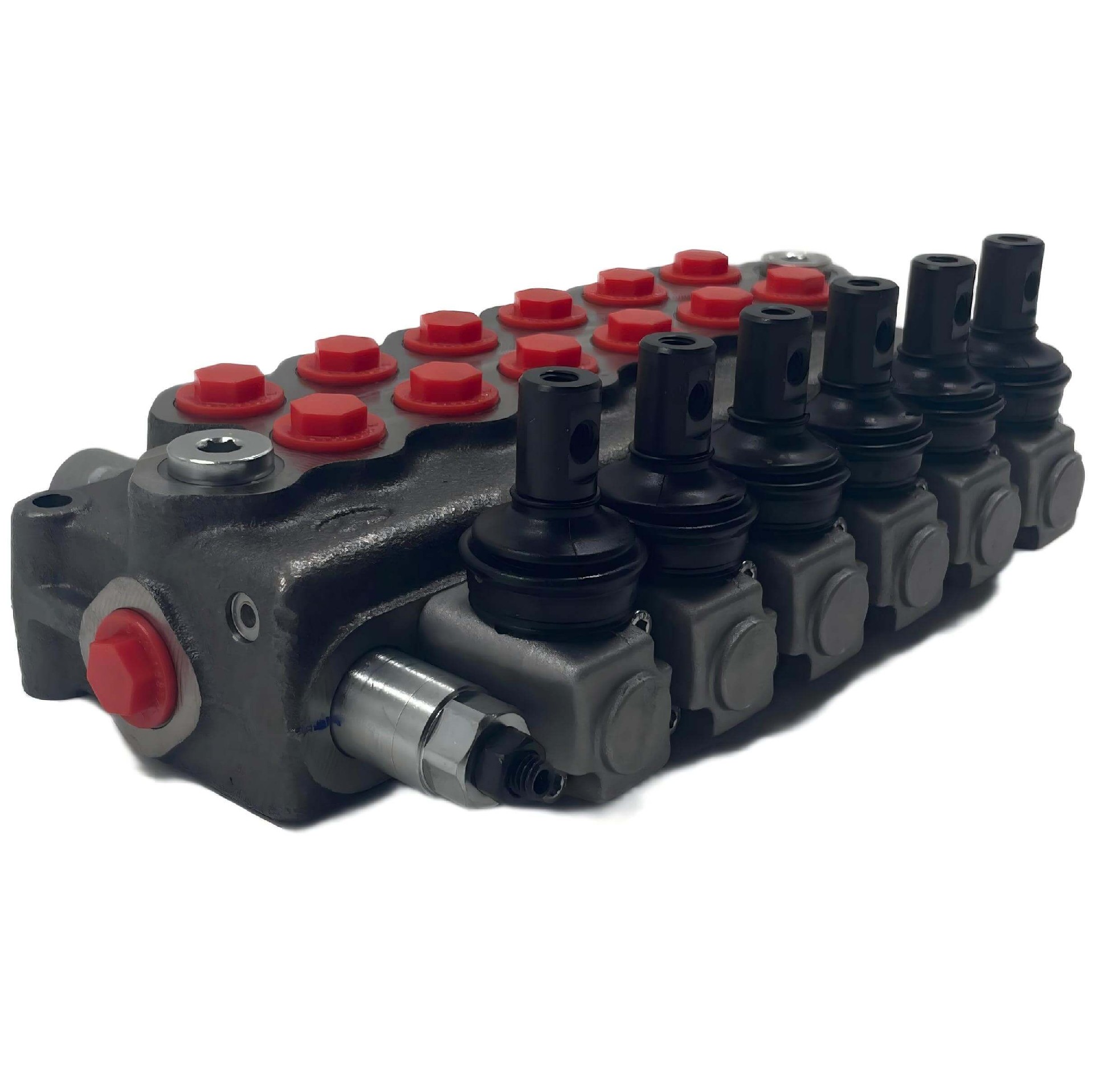 Walvoil SD5/6-P(KG3-160)/18L/18L/18L/18L/18L/18L/AET Manual 6 Spool Monoblock Directional Valve 45L/min 315bar Sectional Hydraulic Valve.jpg