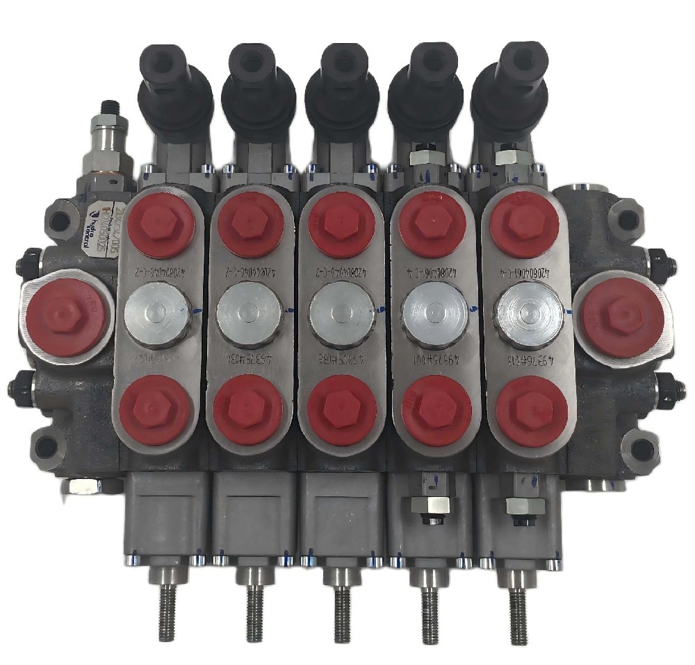 Hydrocontrol HC-D4/5-IL009(210)AG04 W002AH001F001A-TJ AG05 Manual Sectional Directional Valve 5 Spool Lever Operated Hydraulic Control Valve